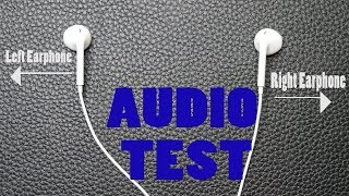 Right Earphone Left Earphone Test [upl. by Kary]