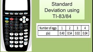 How to find Mean and Standard deviation Probability distribution in TI83 and TI84 [upl. by Kraul]