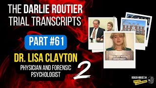 TRIAL TRANSCRIPT PART 61  Darlie Routier Trial  Dr Lisa Clayton Part 2  Psychologist [upl. by Lrub]