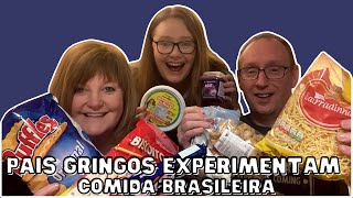 gringa reage  PAIS GRINGOS EXPERIMENTAM COMIDA BRASILEIRA [upl. by Steep268]