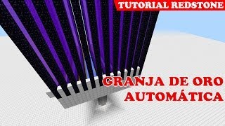 Minecraft  Tutorial Redstone Granja de Oro automática [upl. by Millisent169]