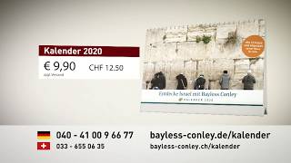 Geschenktipp Entdecke Israel mit Bayless Conley – Kalender 2020 [upl. by Lyreb]