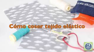 Cómo coser tejido elástico o de punto con la máquina de coser [upl. by Zelma]