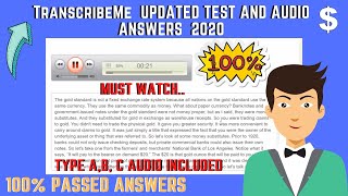 TranscribeMe  TranscribeMe Audio test Multiple choice Answers  TranscribeMe Answers 2021 UPDATED [upl. by Callida]