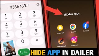 How To Hide App in Dialer  GamesApps  DIaler Me App Hide kaise kare  Hide App in Dialer [upl. by Eibmab]