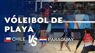 Vóleibol Playa Masculino  Chile vs Paraguay Fase de grupos  Santiago 2023 [upl. by Imyaj]