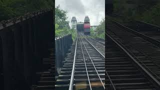 Ride up the Duquesne Incline in Pittsburgh Pennsylvania [upl. by Norrahs]