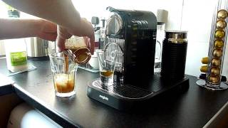 Making my first delicious iced latte with the Nespresso Citiz [upl. by Selfridge69]