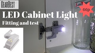 LED Cabinet cupboard Hinge Light Gearbestcom [upl. by Lustick]