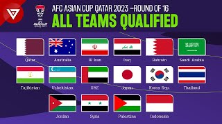 🔴 COMPLETED All 16 Teams Qualified Round of 16 AFC Asian Cup Qatar 2023 [upl. by Ennahoj186]