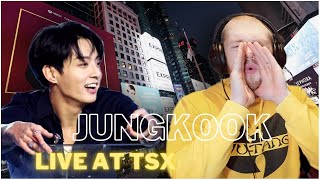 Jung Kook Live at TSX Times Square Reaction [upl. by Ssecnirp616]