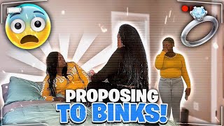 PROPOSING TO BINKS PRANK  HILARIOUS 😂 [upl. by Romine]