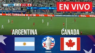 🔴 EN VIVO Argentina vs Canadá  Copa América 2024  SEMIFINAL  Partido en vivo hoy [upl. by Rheinlander]