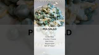 Pea Salad Side dish Vegetable Recipe Salad Peas Side Dish Ideas [upl. by Akinehs]