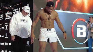 Yoel Romero is 46 years old CRAZY SHAPE  PFL vs Bellator weighins [upl. by Ehtylb62]