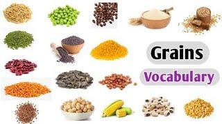 Grains Vocabulary Grains Seeds amp Cereals Name In English With Pictures foryou 1million [upl. by Reniar898]