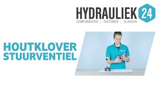 Hoe werkt een houtklover stuurventiel  Kloofmachine onderdelen  Hydrauliek24 [upl. by Duff325]