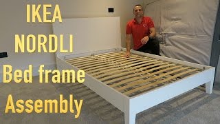 IKEA NORDLI Bed Frame Assembly [upl. by Laval30]