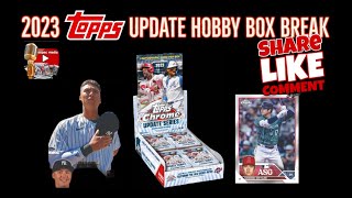 TOPPS CHROME UPDATE HOBBY BOX 2023 BREAK REVIEW  Matt McLain amp Others ⎹ 1 Auto per box Worth it [upl. by Nawyt]