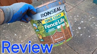 Ronseal  Medium Oak Fence Paint Review [upl. by Annawik495]