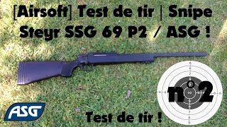 Airsoft Test de tir n°2  Sniper Steyr SSG 69 P2  ASG [upl. by Grove]