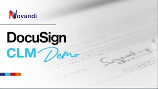 Demo Novandi  Docusign CLM [upl. by Meggs561]