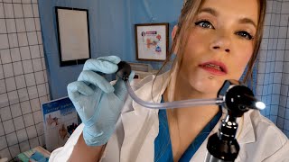 ASMR Hospital Ear Exam amp Cleaning  Ear Drum Mobility Assessment [upl. by Gussie]