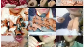 clay roll crunch compilation by many crunchers 💖💖💖 enjoy the crunch video ♥️♥️♥️ [upl. by Yila]