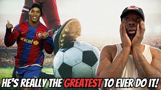 HES A LEGEND Ronaldinho Footballs Greatest EntertainmentREACTION [upl. by Akehsat461]