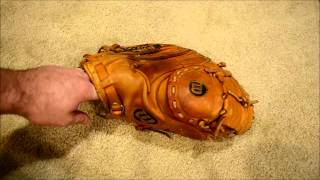 Wilson A2403 Catchers Mitt Glove Relace  Before and After Glove Repair [upl. by Im]