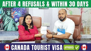 Visa Approved After 4 refusals Canada Tourist Visa [upl. by Nehpets]