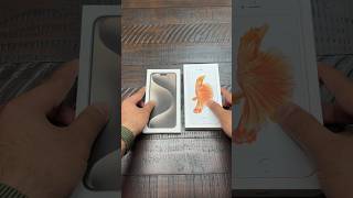 Unboxing iPhone 15 pro max vs iPhone 6s Plus  فتح صندوق ايفون smartphone IPhone IPad اكسبلور [upl. by Notsae]