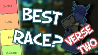 VERSE TWO RACE TIERLIST  Deepwoken V2 Roblox [upl. by Ahsena]