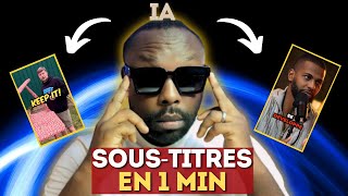 comment ajouter des soustitres sur une vidéo avec lIA [upl. by Ahseat]