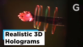 Floating 3D Holograms Printed With Light [upl. by Oalsecnew]