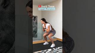 SQUAT MISTAKES To AVOID  How to squat squat squats gluteworkout [upl. by Anilatsyrc]