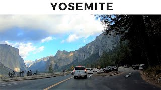 Yosemite National Park  Driving Wawona Rd  Tunnel View  Bridalveil Fall [upl. by Helsa]