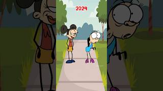 Man 2014 vs 2024 animation meme memes shorts [upl. by Body]