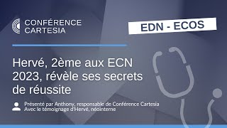 Hervé 2ème aux ECN 2023 révèle ses secrets de réussite [upl. by Tull]