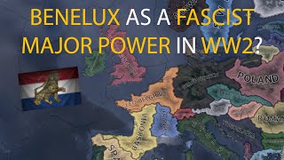 HOI4 Timelapse  What if Benelux was a major power had puppets and created an alliance in WW2 [upl. by Prowel]