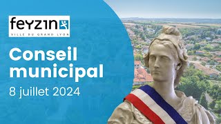 Ville de Feyzin  Conseil municipal du 8 juillet 2024 [upl. by Nesnej]