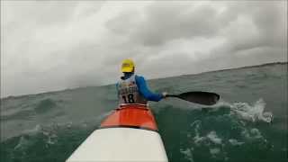 Surfski downwind portsall RACE 2014 [upl. by Devan]