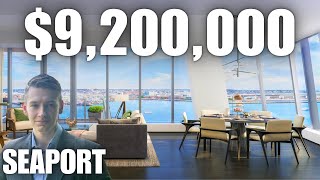 Touring a 9 Million Dollar Boston Condo  St Regis Seaport [upl. by Grogan851]