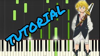 The Seven Deadly sins ost quotEri0nequot Melekiro arrangement for piano  TUTORIAL [upl. by Staci]