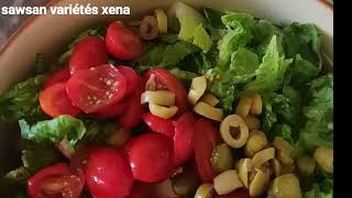 Salade césar au poulet goûteux et sauce maison 😋سلطة السيزر بالدجاج مع صلصة أكثر من رائعة [upl. by Resa918]