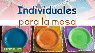 Individuales para la mesa Cómo unir los motivos Tejido a crochet y dos agujas  590 [upl. by Herates]