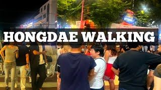 Hongdea Friday Nightlife Seoul  Seoul night walk In Hongdeawalking tour Kong 4k [upl. by Riesman]