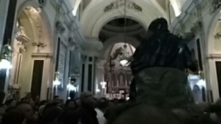 Nocera Terinese Entrata della Statua nella Chiesa di San Giovanni Battista Venerdi Santo 2017 [upl. by Aleb566]