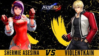 KOFXV Shermie Asesina Vs Violent Kain [upl. by Cadman842]