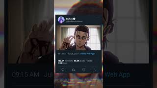 Eren Went From Protagonist to Antagonist phonk anime attackontitan erenyeager edit [upl. by Cogen926]